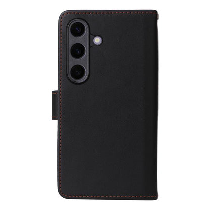 For Samsung Galaxy S25+ 5G BETOPNICE BN-005 2 in 1 Detachable Imitate Genuine Leather Phone Case(Black) - Galaxy S25+ 5G Cases by BETOPNICE | Online Shopping UK | buy2fix