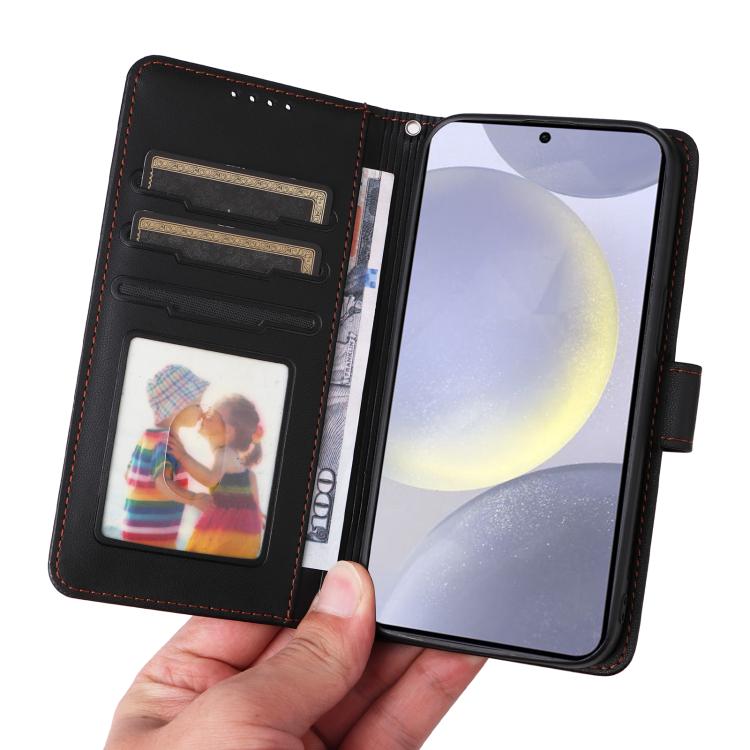 For Samsung Galaxy S25+ 5G BETOPNICE BN-005 2 in 1 Detachable Imitate Genuine Leather Phone Case(Black) - Galaxy S25+ 5G Cases by BETOPNICE | Online Shopping UK | buy2fix