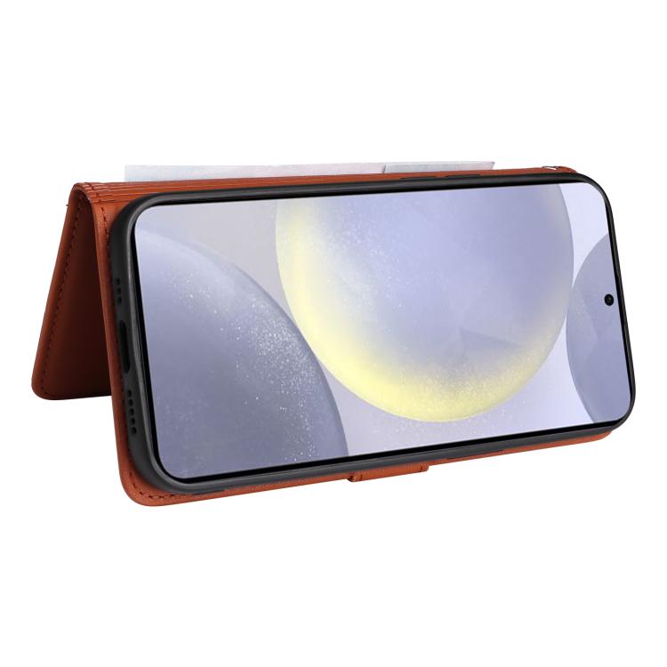 For Samsung Galaxy S25+ 5G BETOPNICE BN-005 2 in 1 Detachable Imitate Genuine Leather Phone Case(Brown) - Galaxy S25+ 5G Cases by BETOPNICE | Online Shopping UK | buy2fix