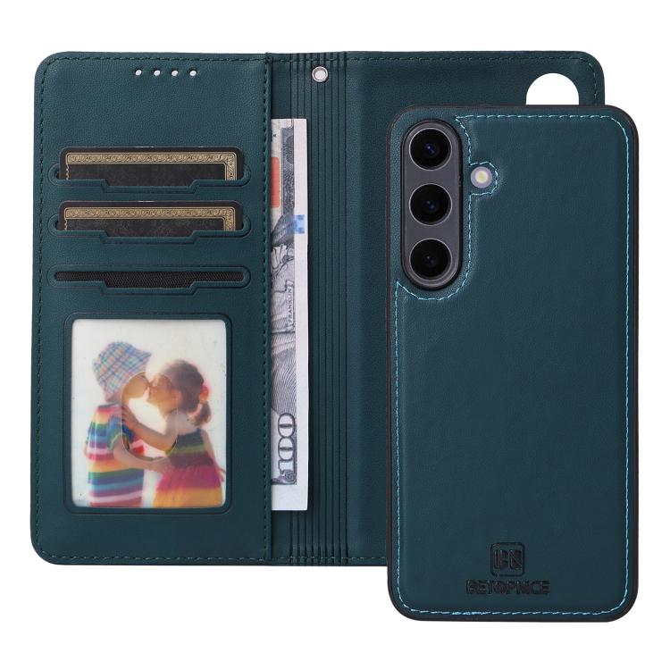 For Samsung Galaxy S25+ 5G BETOPNICE BN-005 2 in 1 Detachable Imitate Genuine Leather Phone Case(Blue) - Galaxy S25+ 5G Cases by BETOPNICE | Online Shopping UK | buy2fix