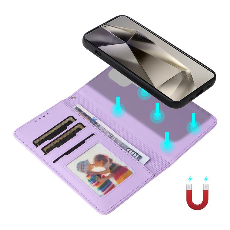For Samsung Galaxy S25 Ultra 5G BETOPNICE BN-005 2 in 1 Detachable Imitate Genuine Leather Phone Case(Light Purple) - Galaxy S25 Ultra 5G Cases by BETOPNICE | Online Shopping UK | buy2fix