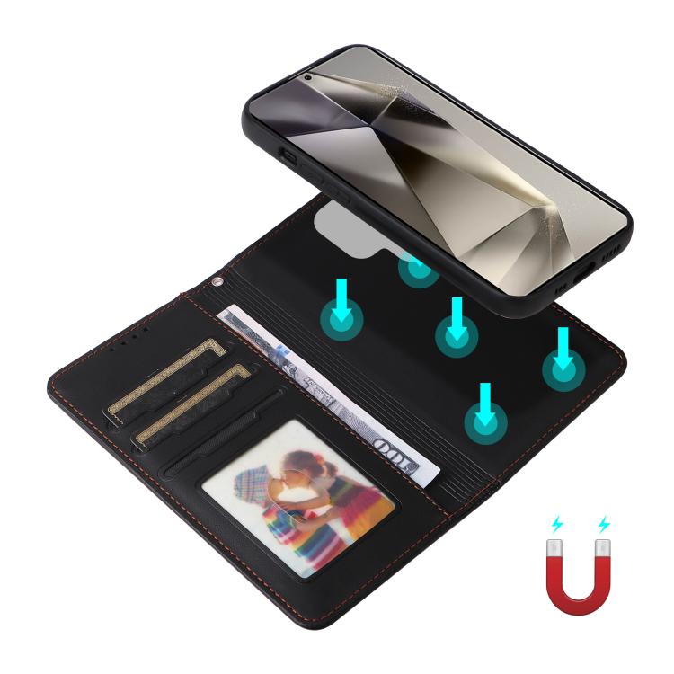 For Samsung Galaxy S25 Ultra 5G BETOPNICE BN-005 2 in 1 Detachable Imitate Genuine Leather Phone Case(Black) - Galaxy S25 Ultra 5G Cases by BETOPNICE | Online Shopping UK | buy2fix