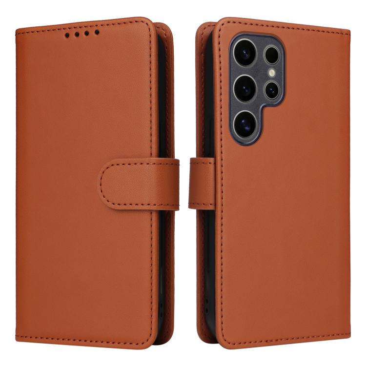 For Samsung Galaxy S25 Ultra 5G BETOPNICE BN-005 2 in 1 Detachable Imitate Genuine Leather Phone Case(Brown) - Galaxy S25 Ultra 5G Cases by BETOPNICE | Online Shopping UK | buy2fix