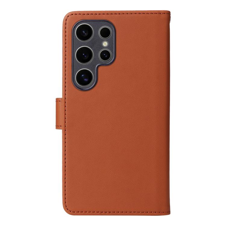 For Samsung Galaxy S25 Ultra 5G BETOPNICE BN-005 2 in 1 Detachable Imitate Genuine Leather Phone Case(Brown) - Galaxy S25 Ultra 5G Cases by BETOPNICE | Online Shopping UK | buy2fix
