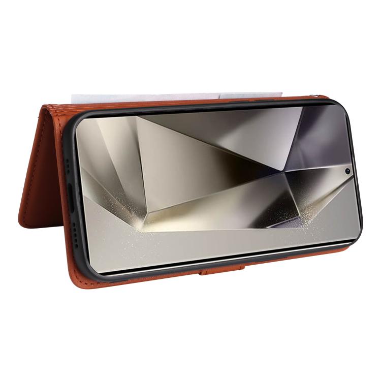 For Samsung Galaxy S25 Ultra 5G BETOPNICE BN-005 2 in 1 Detachable Imitate Genuine Leather Phone Case(Brown) - Galaxy S25 Ultra 5G Cases by BETOPNICE | Online Shopping UK | buy2fix