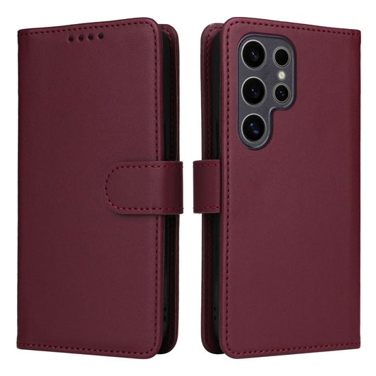 For Samsung Galaxy S25 Ultra 5G BETOPNICE BN-005 2 in 1 Detachable Imitate Genuine Leather Phone Case(Wine Red) - Galaxy S25 Ultra 5G Cases by BETOPNICE | Online Shopping UK | buy2fix