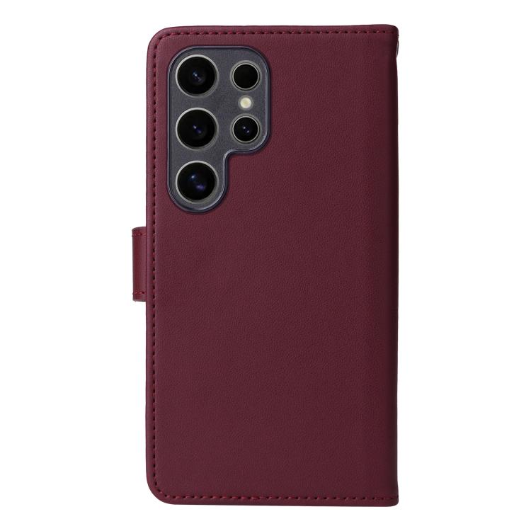 For Samsung Galaxy S25 Ultra 5G BETOPNICE BN-005 2 in 1 Detachable Imitate Genuine Leather Phone Case(Wine Red) - Galaxy S25 Ultra 5G Cases by BETOPNICE | Online Shopping UK | buy2fix