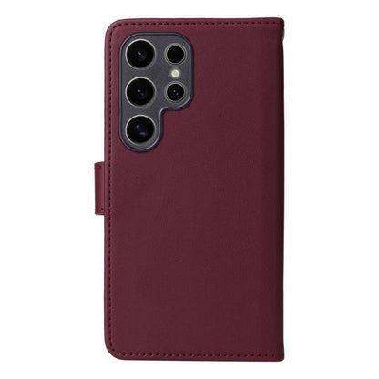 For Samsung Galaxy S25 Ultra 5G BETOPNICE BN-005 2 in 1 Detachable Imitate Genuine Leather Phone Case(Wine Red) - Galaxy S25 Ultra 5G Cases by BETOPNICE | Online Shopping UK | buy2fix
