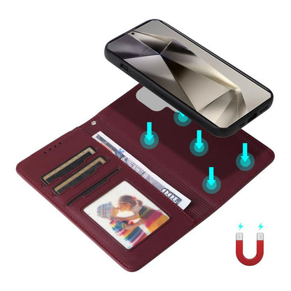 For Samsung Galaxy S25 Ultra 5G BETOPNICE BN-005 2 in 1 Detachable Imitate Genuine Leather Phone Case(Wine Red) - Galaxy S25 Ultra 5G Cases by BETOPNICE | Online Shopping UK | buy2fix