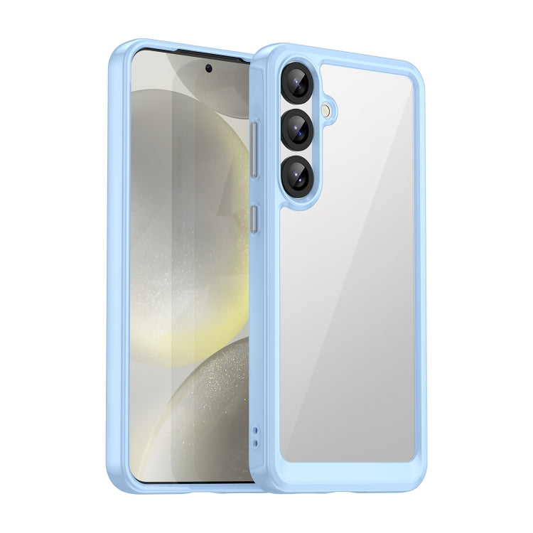 For Samsung Galaxy S25+ 5G Colorful Series Acrylic Hybrid TPU Phone Case(Blue) by buy2fix