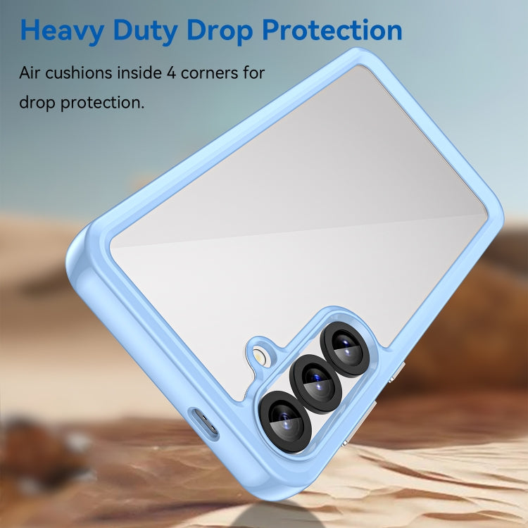 For Samsung Galaxy S25+ 5G Colorful Series Acrylic Hybrid TPU Phone Case(Blue) by buy2fix