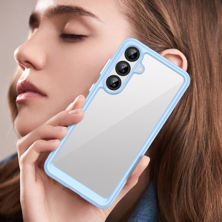 For Samsung Galaxy S25+ 5G Colorful Series Acrylic Hybrid TPU Phone Case(Blue) by buy2fix
