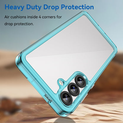 For Samsung Galaxy S25+ 5G Colorful Series Acrylic Hybrid TPU Phone Case(Transparent Blue) by buy2fix