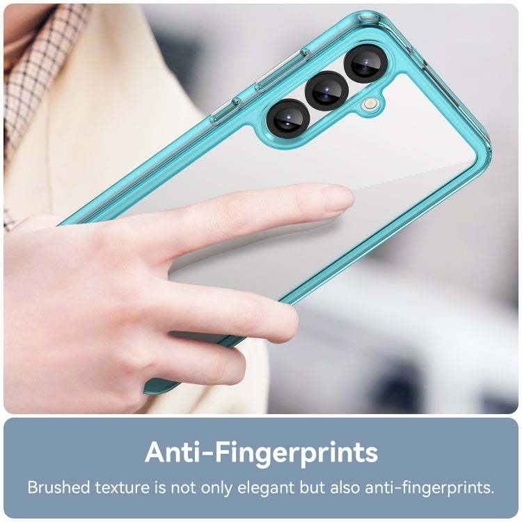 For Samsung Galaxy S25+ 5G Colorful Series Acrylic Hybrid TPU Phone Case(Transparent Blue) by buy2fix