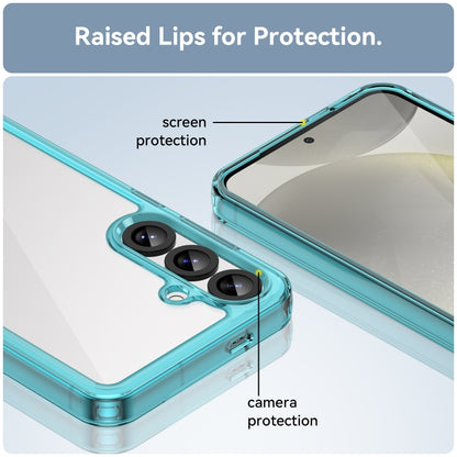 For Samsung Galaxy S25+ 5G Colorful Series Acrylic Hybrid TPU Phone Case(Transparent Blue) by buy2fix