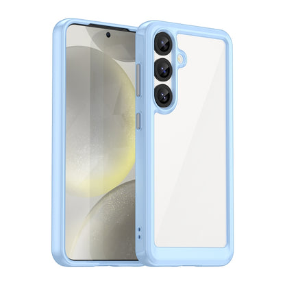 For Samsung Galaxy S25 5G Colorful Series Acrylic Hybrid TPU Phone Case(Blue) by buy2fix