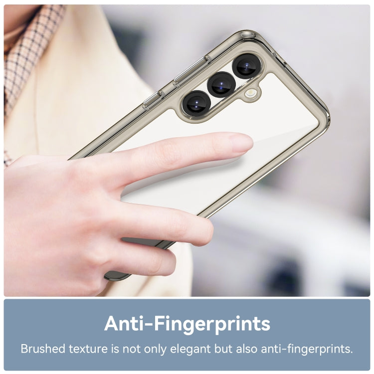 For Samsung Galaxy S25 5G Colorful Series Acrylic Hybrid TPU Phone Case(Transparent Grey) by buy2fix