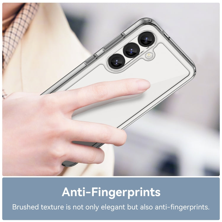 For Samsung Galaxy S25 5G Colorful Series Acrylic Hybrid TPU Phone Case(Transparent) by buy2fix