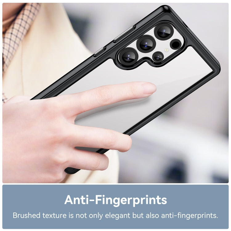 For Samsung Galaxy S25 Ultra 5G Colorful Series Acrylic Hybrid TPU Phone Case(Black) by buy2fix