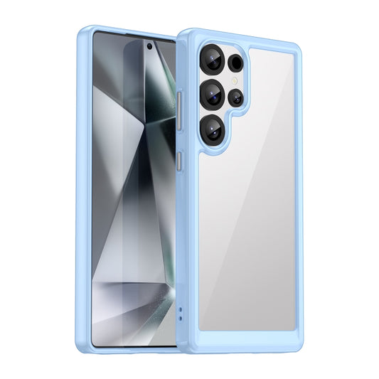 For Samsung Galaxy S25 Ultra 5G Colorful Series Acrylic Hybrid TPU Phone Case(Blue) by buy2fix