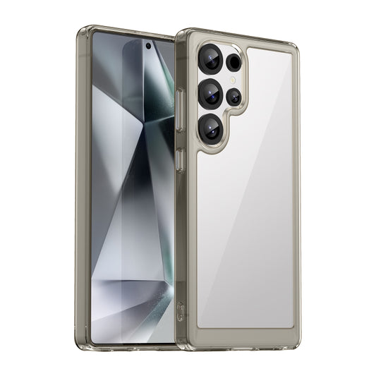 For Samsung Galaxy S25 Ultra 5G Colorful Series Acrylic Hybrid TPU Phone Case(Transparent Grey) by buy2fix