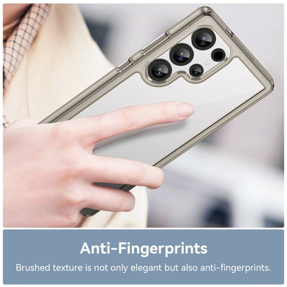 For Samsung Galaxy S25 Ultra 5G Colorful Series Acrylic Hybrid TPU Phone Case(Transparent Grey) by buy2fix