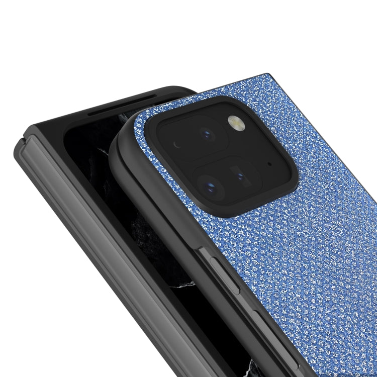 For Google Pixel 9 Pro Fold Diamond Frame Edge Full Coverage Phone Case(Sapphire Blue) by buy2fix