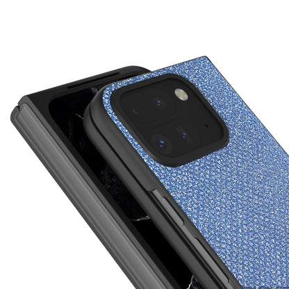For Google Pixel 9 Pro Fold Diamond Frame Edge Full Coverage Phone Case(Sapphire Blue) by buy2fix