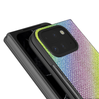 For Google Pixel 9 Pro Fold Diamond Frame Edge Full Coverage Phone Case(Rainbow Diamond) by buy2fix