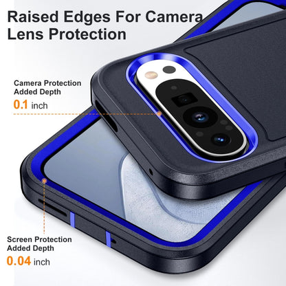 For Google Pixel 9 Pro Life Waterproof Rugged PC + Silicone Phone Case(Dark Blue + Royal Blue) by buy2fix
