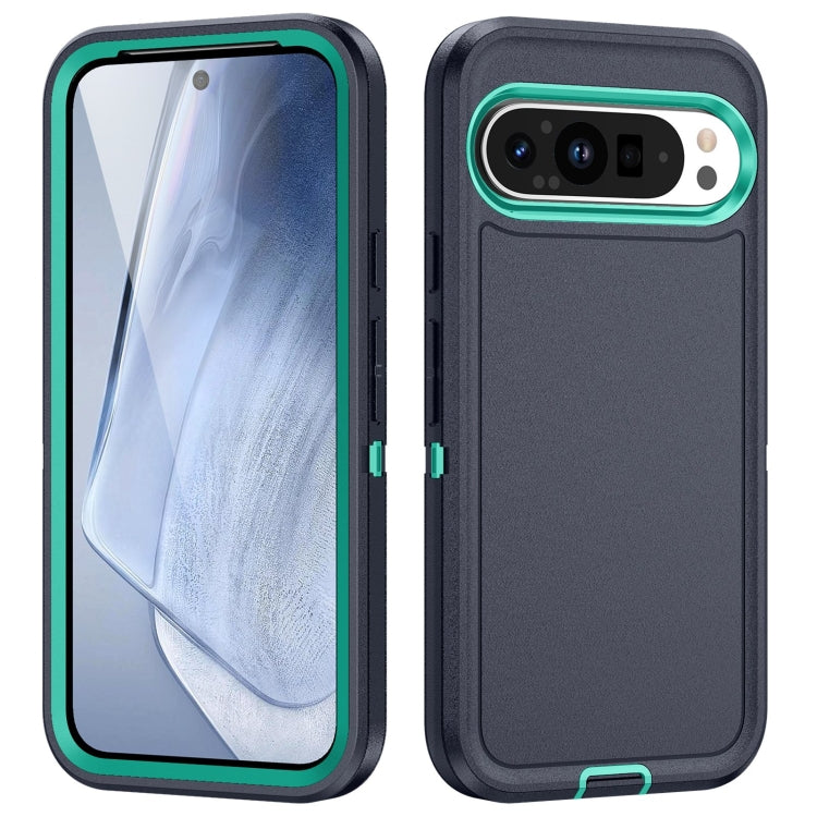 For Google Pixel 9 Pro Life Waterproof Rugged PC + Silicone Phone Case(Dark Blue + Light Blue) by buy2fix