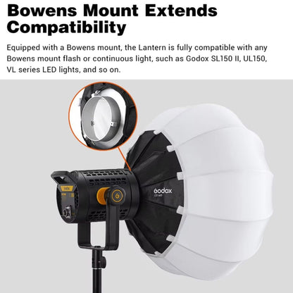 Godox Folding Lantern Softbox Bowens Mount Softbox, Model:CS-85D -  by Godox | Online Shopping UK | buy2fix