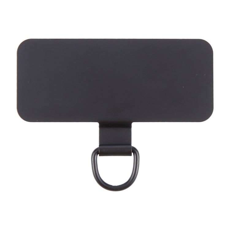 Rectangle Metal Mobile Phone Lanyard Fixing Gasket(Black) - Lanyards & Wrist Straps by buy2fix | Online Shopping UK | buy2fix