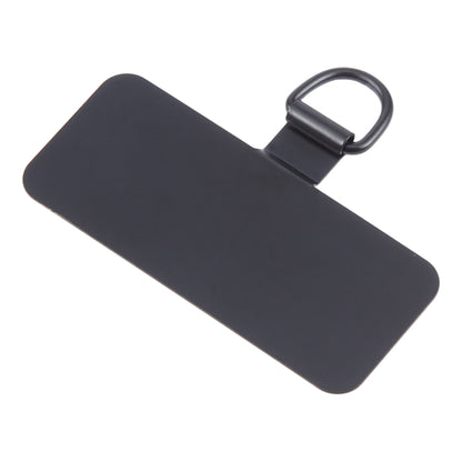 Rectangle Metal Mobile Phone Lanyard Fixing Gasket(Black) - Lanyards & Wrist Straps by buy2fix | Online Shopping UK | buy2fix