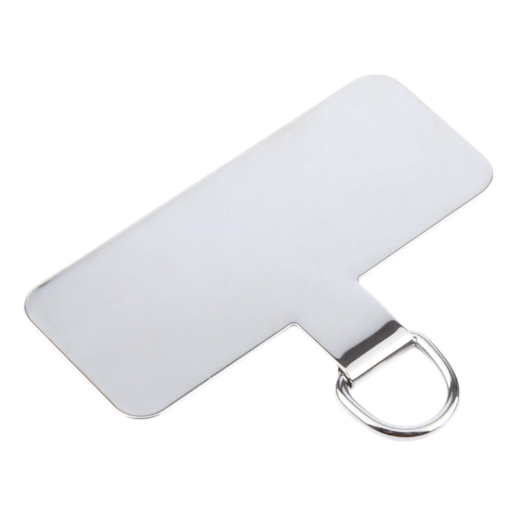 Rectangle Metal Mobile Phone Lanyard Fixing Gasket(Silver) - Lanyards & Wrist Straps by buy2fix | Online Shopping UK | buy2fix
