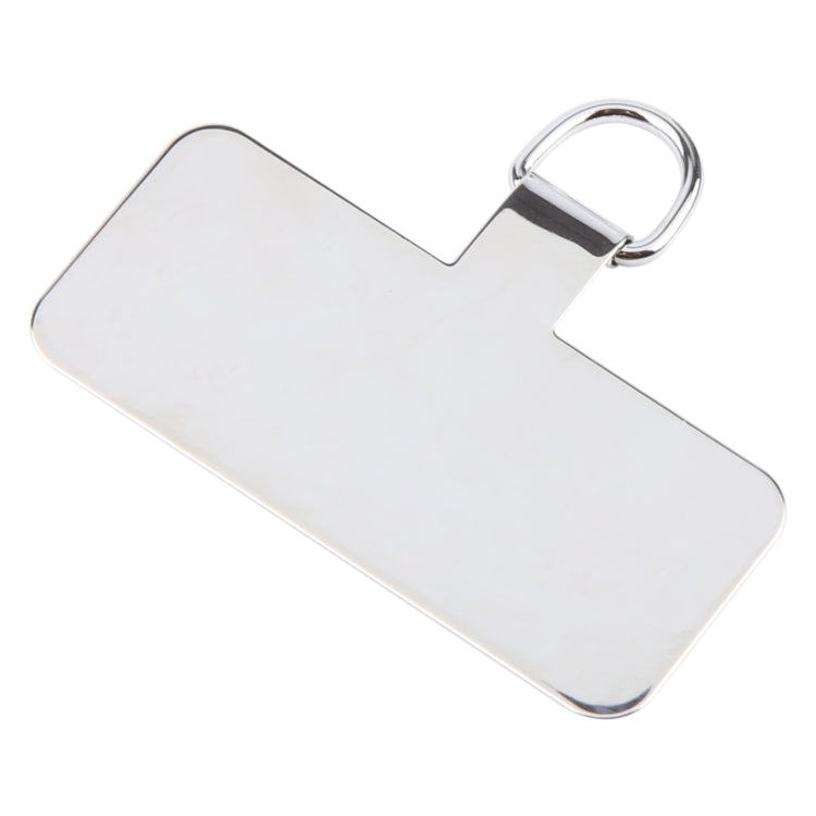 Rectangle Metal Mobile Phone Lanyard Fixing Gasket(Silver) - Lanyards & Wrist Straps by buy2fix | Online Shopping UK | buy2fix