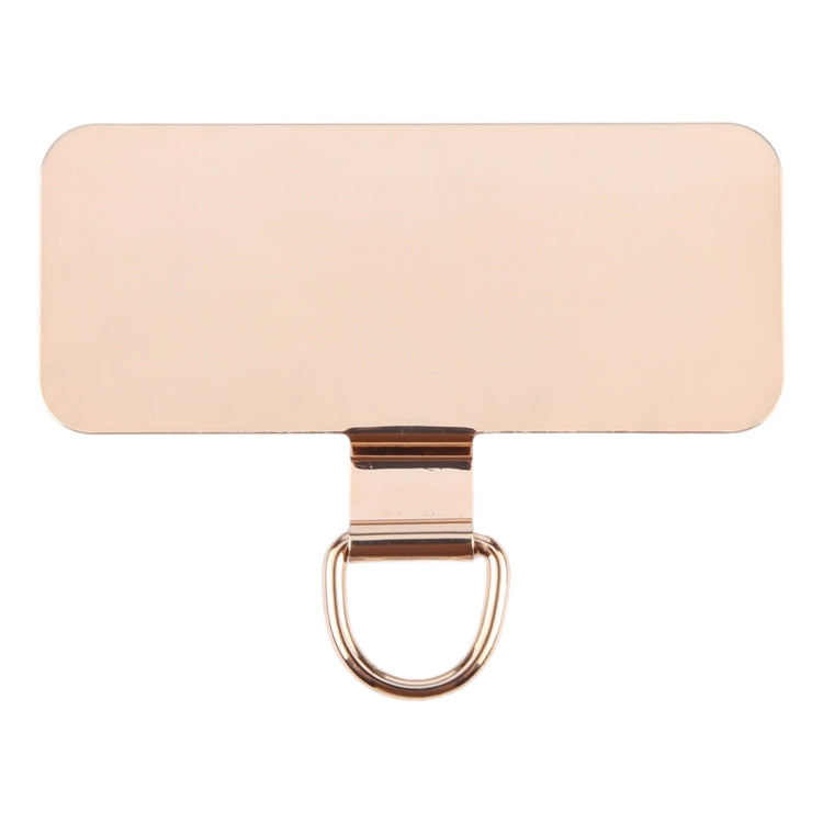 Rectangle Metal Mobile Phone Lanyard Fixing Gasket(Gold) - Lanyards & Wrist Straps by buy2fix | Online Shopping UK | buy2fix