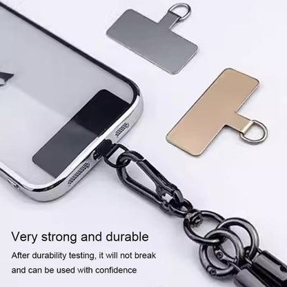 Rectangle Metal Mobile Phone Lanyard Fixing Gasket(Gold) - Lanyards & Wrist Straps by buy2fix | Online Shopping UK | buy2fix