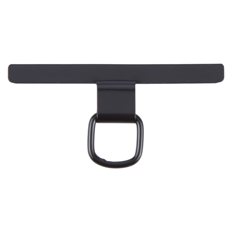 T-shape Metal Mobile Phone Lanyard Fixing Gasket(Black) - Lanyards & Wrist Straps by buy2fix | Online Shopping UK | buy2fix