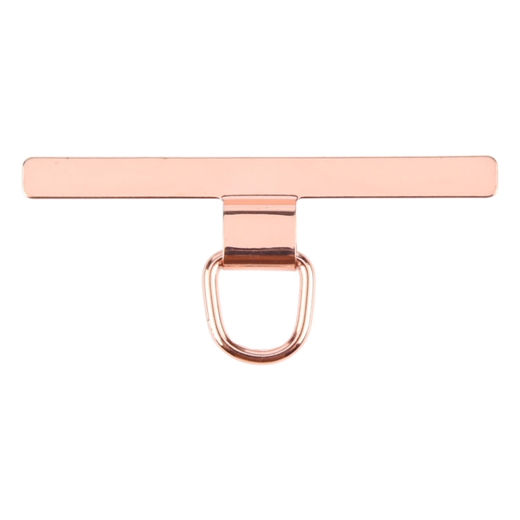 T-shape Metal Mobile Phone Lanyard Fixing Gasket(Rose Gold) - Lanyards & Wrist Straps by buy2fix | Online Shopping UK | buy2fix