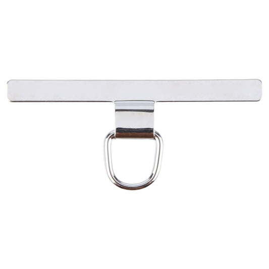 T-shape Metal Mobile Phone Lanyard Fixing Gasket(Silver) - Lanyards & Wrist Straps by buy2fix | Online Shopping UK | buy2fix