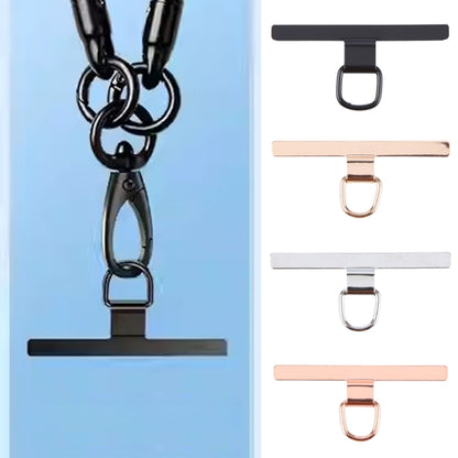 T-shape Metal Mobile Phone Lanyard Fixing Gasket(Black) - Lanyards & Wrist Straps by buy2fix | Online Shopping UK | buy2fix