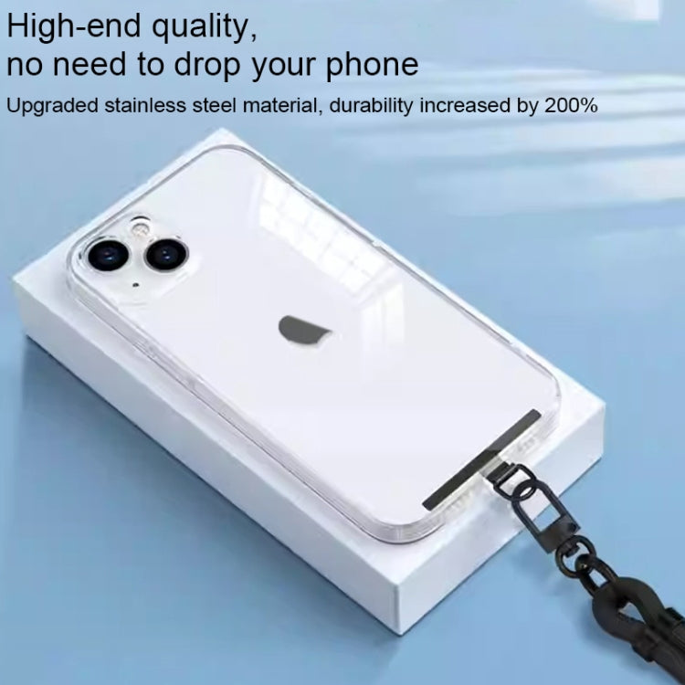 T-shape Metal Mobile Phone Lanyard Fixing Gasket(Silver) - Lanyards & Wrist Straps by buy2fix | Online Shopping UK | buy2fix