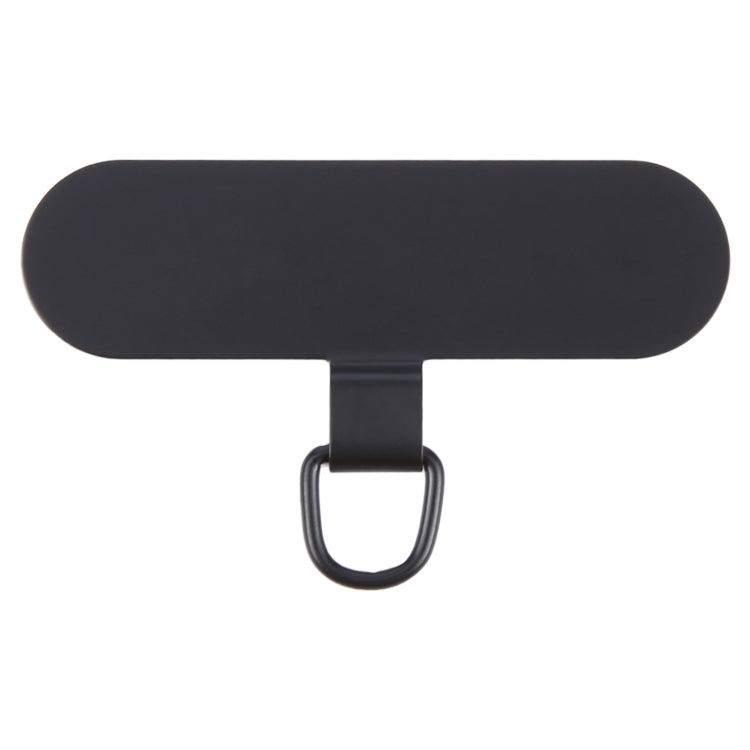 Oval Metal Mobile Phone Lanyard Fixing Gasket(Black) - Lanyards & Wrist Straps by buy2fix | Online Shopping UK | buy2fix