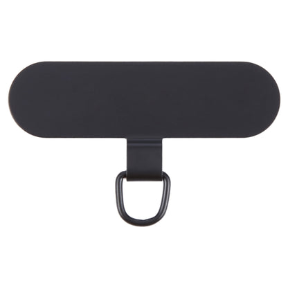 Oval Metal Mobile Phone Lanyard Fixing Gasket(Black) - Lanyards & Wrist Straps by buy2fix | Online Shopping UK | buy2fix