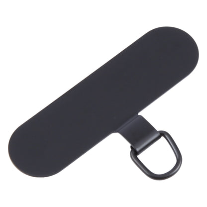 Oval Metal Mobile Phone Lanyard Fixing Gasket(Black) - Lanyards & Wrist Straps by buy2fix | Online Shopping UK | buy2fix