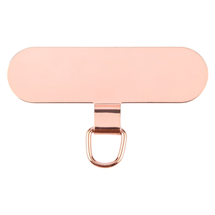 Oval Metal Mobile Phone Lanyard Fixing Gasket(Rose Gold) - Lanyards & Wrist Straps by buy2fix | Online Shopping UK | buy2fix