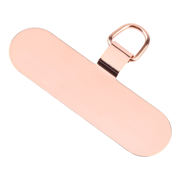 Oval Metal Mobile Phone Lanyard Fixing Gasket(Rose Gold) - Lanyards & Wrist Straps by buy2fix | Online Shopping UK | buy2fix
