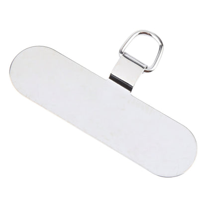 Oval Metal Mobile Phone Lanyard Fixing Gasket(Silver) - Lanyards & Wrist Straps by buy2fix | Online Shopping UK | buy2fix