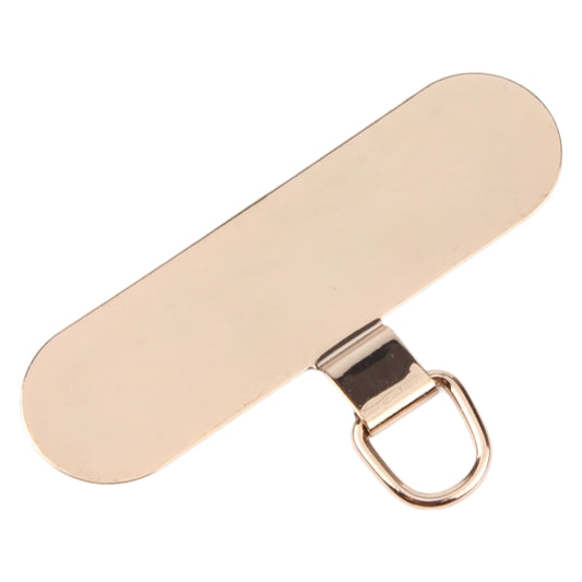 Oval Metal Mobile Phone Lanyard Fixing Gasket(Gold) - Lanyards & Wrist Straps by buy2fix | Online Shopping UK | buy2fix